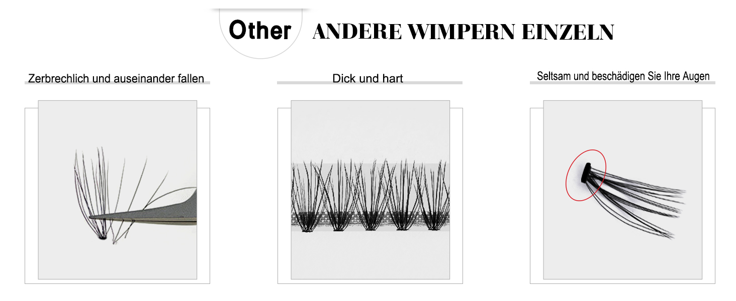  Individual Eyelashes 